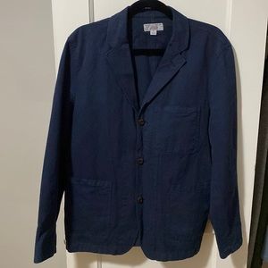 Wallace and Barnes Navy Blue Chore Blazer